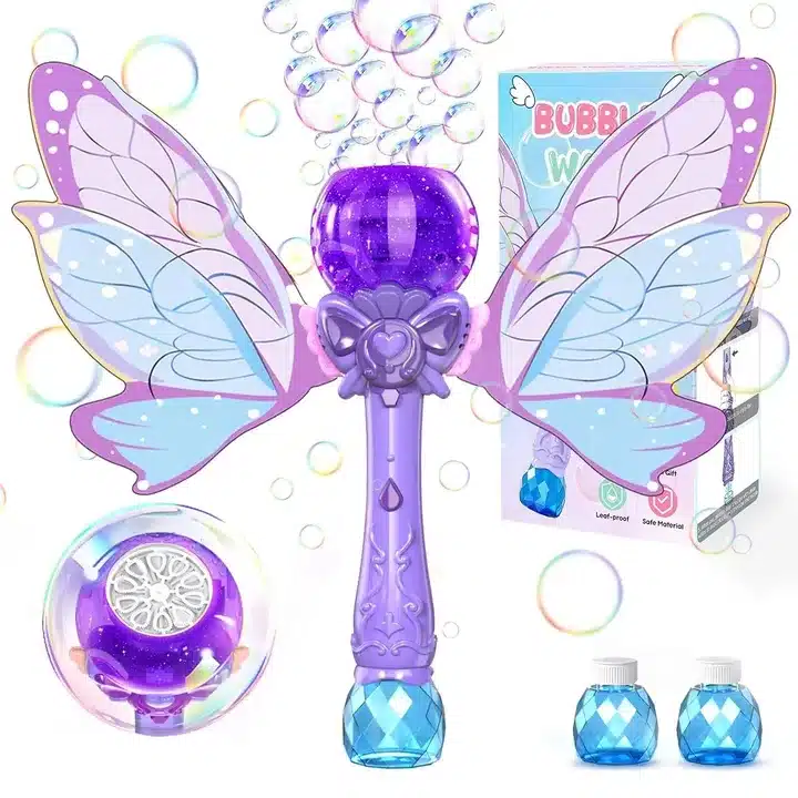 Magical Butterfly Bubble Wand Toy with Lights & Music